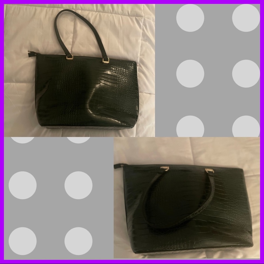 Like new! Large dark green H&M tote bag